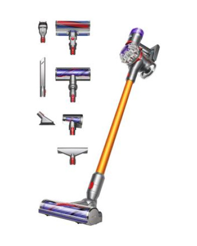 Беспроводной вертикальный пылесос Dyson V8 Absolute (SV25) Silver/Yellow (Серебристый/Жёлтый)