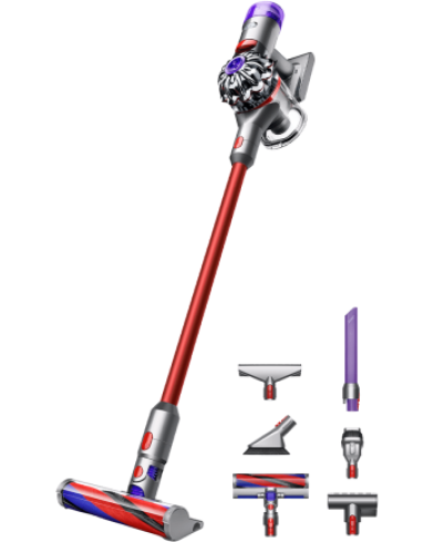 Беспроводной вертикальный пылесос Dyson V8 Slim Fluffy Extra (SV10K) Red (Красный)