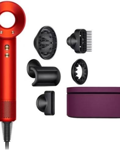 Фен Dyson Supersonic HD07 Topaz/Orange (Красный) + Case