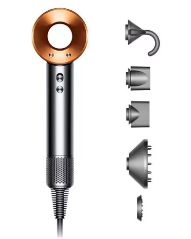 Фен Dyson Supersonic HD08 Nickel/Copper (Яркий никель/Насыщенная медь) + Case