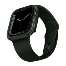 Чехол металлический Uniq Valencia для Apple Watch 45/44 мм, цвет зеленый