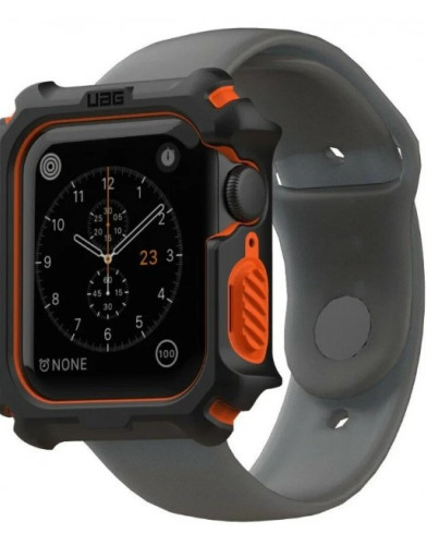 Чехол UAG Watch Case для Apple Watch 44 черно/оранжевый