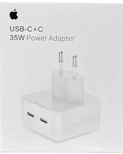 Адаптер питания Apple 35W Dual USB-C Port (Белый)