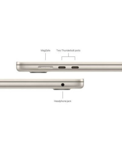 Ноутбук Apple MacBook Air 15.3 2024 M3/10GPU/8GB/256GB/Starlight (Сияющая звезда) MRYR3