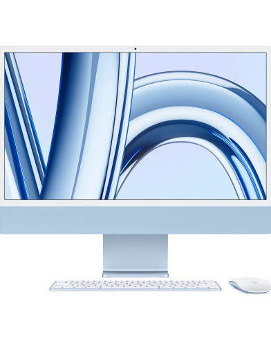 Моноблок Apple iMac 24" (2023) Retina 4,5K/M3/8GB/256GB/8GPU/Blue (MQRC3)