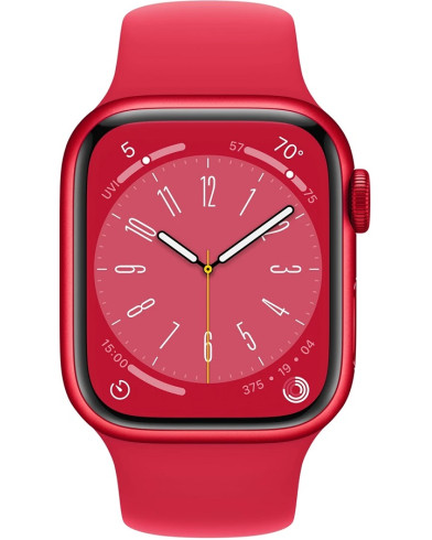 Умные часы Apple Watch Series 8 GPS 45mm Aluminium Case with (PRODUCT) Red Sport Band