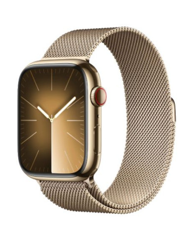 Умные часы Apple Watch Series 9 GPS + Cellular 41mm Gold Stainless Steel Case with Gold Milanese Loop (MRJ73)