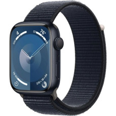 Умные часы Apple Watch Series 9 GPS 45mm Midnight Aluminum Case with Midnight Sport Loop MR9C3