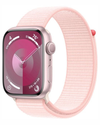 Умные часы Apple Watch Series 9 GPS 41mm Pink Aluminum Case with Light Pink Sport Loop MR953