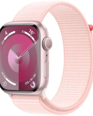 Умные часы Apple Watch Series 9 GPS 45mm Pink Aluminum Case with Light Pink Sport Loop MR9J3