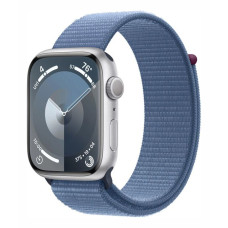 Умные часы Apple Watch Series 9 GPS 41mm Silver Aluminium Case with Winter Blue Sport Loop MR923