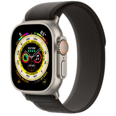 Умные часы Apple Watch Ultra GPS + Cellular 49мм Titanium Case with Black/Gray Trail Loop (размер M) MQF43