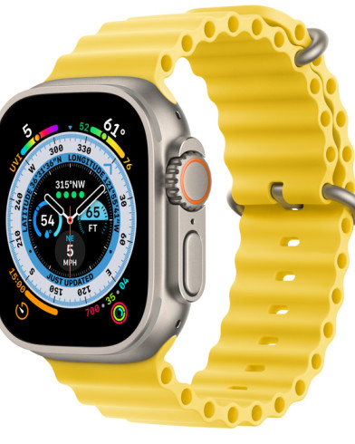 Умные часы Apple Watch Ultra GPS + Cellular 49мм Titanium Case with Yellow Ocean Band MQEC3