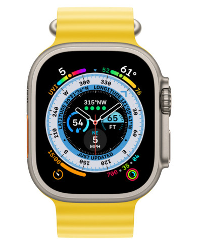 Умные часы Apple Watch Ultra GPS + Cellular 49мм Titanium Case with Yellow Ocean Band MQEC3