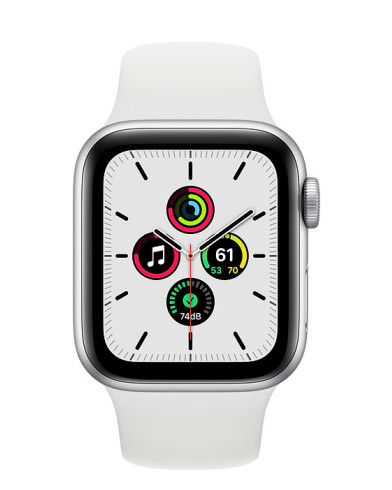 Часы Apple Watch SE GPS 40mm Silver Aluminum Case with White Sport Band MYDM2