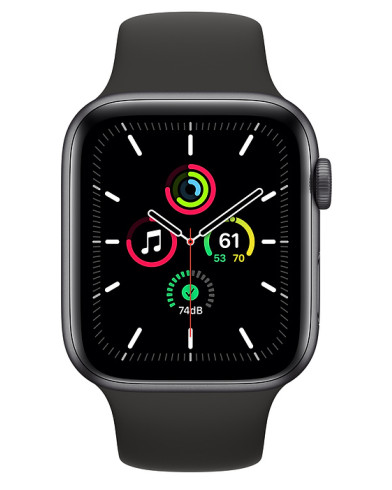 Часы Apple Watch SE GPS 44mm Space Gray Aluminum Case with Black Sport Band 