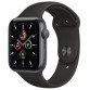 Часы Apple Watch SE GPS 44mm Space Gray Aluminum Case with Midnight Sport Band MKQ63