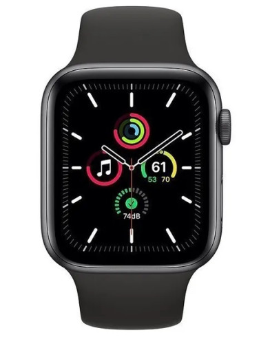 Часы Apple Watch SE GPS 44mm Space Gray Aluminum Case with Midnight Sport Band MKQ63