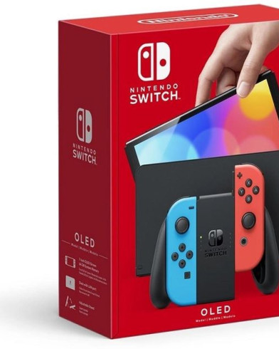 Портативная игровая консоль Nintendo Switch OLED 64GB Neon