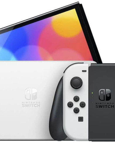 Портативная игровая консоль Nintendo Switch OLED 64GB White (Белый) 