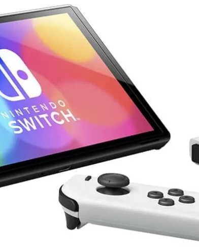 Портативная игровая консоль Nintendo Switch OLED 64GB White (Белый) 