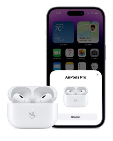 Беспроводные наушники Apple AirPods Pro 2 в футляре с беспроводной зарядкой