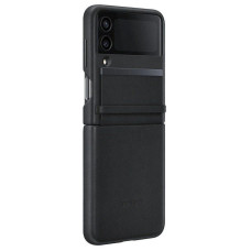 Чехол кожаный для Samsung Flap Leather Cover Black EF-VF721 для Z Flip4 (Черный) 