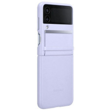 Чехол кожаный для Samsung Flap Leather Cover Serenity Purple EF-VF721 для Z Flip4 (Сиреневый) 