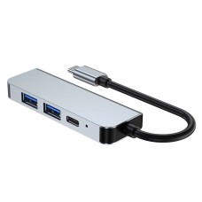 Многофункциональный USB HUB разветвитель 4в1 для компьютера Mivo MH-4012