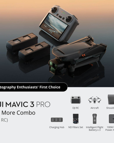 Квадрокоптер DJI Mavic 3 Pro Fly More Combo (DJI RC) 