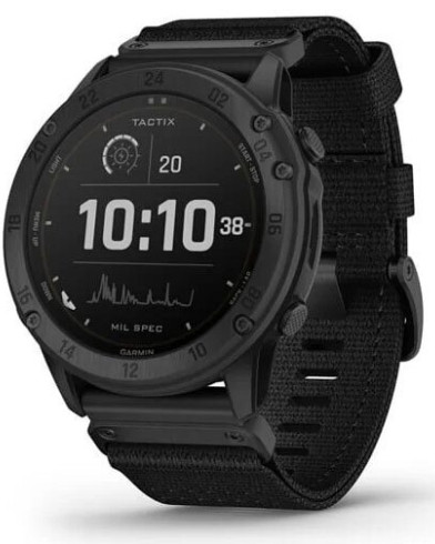 Умные часы Garmin Tactix Delta Solar Black DLC with Black Nylon Band (010-02357-11)